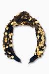 Gold Sequin Knotted Headband