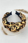 Gold Sequin Knotted Headband