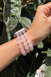 Beaded Apple Watch Band - Quartz