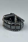 Beaded Apple Watch Band - Hematite Special Design