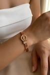 Atasay Kelepçe Bileklik Rose Gold