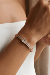 Solitaire Hinge Bronze Bangle