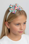 Macfame Bow Ice Cream Figured Ribbons Kids Headband Mint