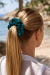 Patterned Scrunchie - Blue