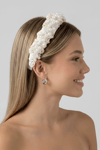 Crystal & Pearl Embellished Cream Bridal Headband