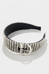 Crystal Bridal Headband Black