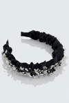 Crystal Black Bridal Headband