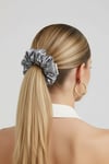 Gray Reflective Scrunchie