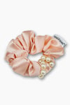 İncili Saten Tasarım Scrunchie Toka Modelleri