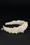 Crystal & Pearl Bridal Headband Cream