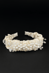 Crystal & Pearl Bridal Headband Cream