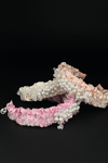 Crystal & Pearl Bridal Headband Salmon
