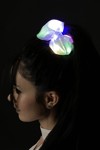 Light Up Bow Scrunchie White