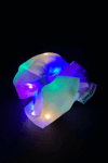 Light Up Bow Scrunchie White