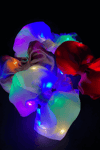Light Up Bow Scrunchie White