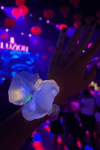 Light Up Bow Scrunchie White