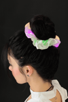 Light Up Ecru Satin Scrunchie