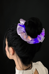 Light Up Lilac Satin Scrunchie