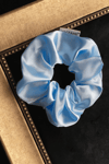 Light Up Blue Satin Scrunchie