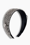 Crystal Bridal Headband Black