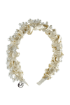 Crystal & Pearl Embellished Cream Bridal Headband