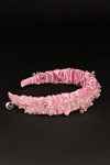 Crystal Embellished Headband for Women Pink