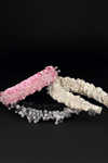 Crystal Embellished Headband for Women Pink