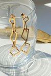 Asymmetric Dangle Earrings Gold