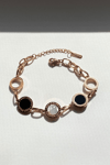 Nacre Stone Forever Love Bronze Bracelet