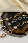 Nacre Stone Forever Love Silver Bracelet