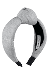 Silvery Padded Headband Silver