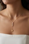Star Stone Necklace Gold