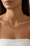 Ball Bronze Chain Necklace