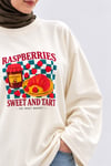Kadın Beyaz Raspberries Baskılı Oysho Kumaş Oversize Tunik