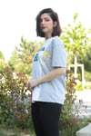 Kadın Kırmızı Üç Renkli Baskılı Tshirt