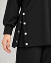 Kadın Siyah Çıtçıt Detaylı Yırtmaçlı Oversize Oysho Takım