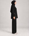 Kadın Siyah Çıtçıt Detaylı Yırtmaçlı Oversize Oysho Takım