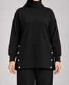 Kadın Siyah Çıtçıt Detaylı Yırtmaçlı Oversize Oysho Takım