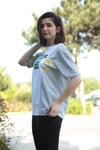 Kadın Su Yeşili Üç Renkli Baskılı Tshirt