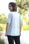 Kadın Su Yeşili Üç Renkli Baskılı Tshirt