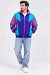 Unisex Renkli 80ler Vingate Mevsimlik Mont
