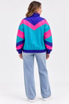 Unisex Renkli 80ler Vingate Mevsimlik Mont