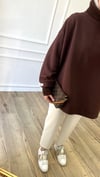 Acı Kahve - Fitilli Boğazlı Sweatshirt