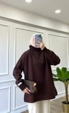 Acı Kahve - Fitilli Boğazlı Sweatshirt