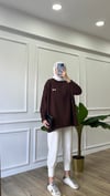 Acı Kahve İki İplik Emojili Sweatshirt