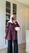 Aller Detaylı Tensel Ceket Bordo