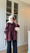 Aller Detaylı Tensel Ceket Bordo