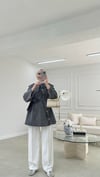 Asimetrik Kot Ceket Siyah 