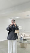 Asimetrik Kot Ceket Siyah 