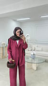 Batik Blazer Takım Bordo
